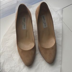 Jimmy Choo suede leather wedges